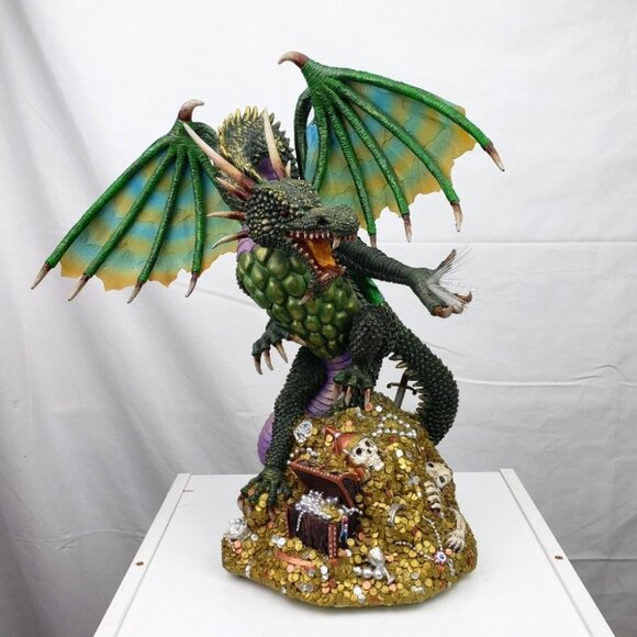Dragon Fire Fibre Optic Figurine - Picture 1 of 9